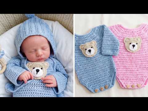 Häkeln Sie Baby Onesie Pattern (Teil 1: CUTE & EASY)