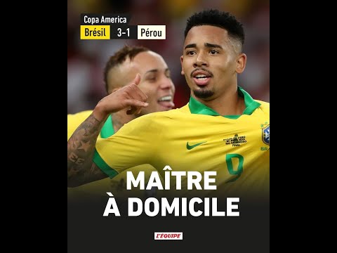 BRÉSIL VS PEROU 3-1 FINAL DE LA COPA AMERICA