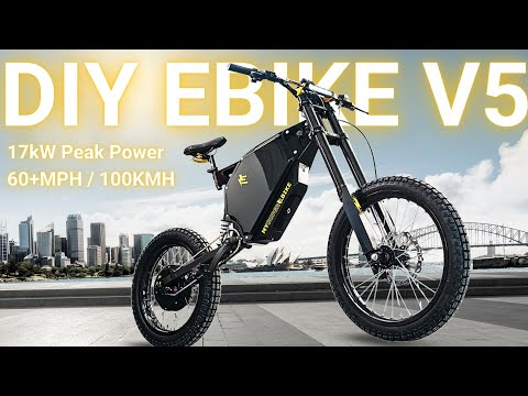 Demo: Powerful 17kW DIY Electric Bike / Fast, Great Range, 2hr Charge @ridevoltic