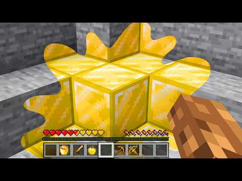 Minecraft but EVERYTHING I TOUCH TURNS TO GOLD