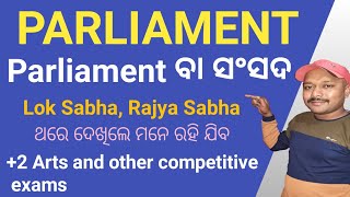 Parliament In Odia || Parliament Of India #  ପାର୍ଲିଆମେଣ୍ଟ # ଭାରତୀୟ ପାର୍ଲିଆମେଣ୍ଟ