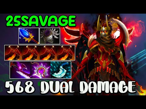 568 DUAL DAMAGE [ Legion Commander ]  INTENSE 25 SAVAGE - BEST TEAM MATE - DOTA 2 GAMEPLAY