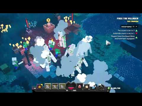 minecraft dungeons but i have too many iron golems