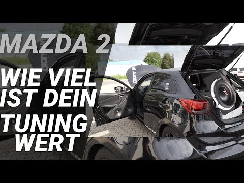 KRANKER B2 SUBWOOFER AUSBAU IM MAZDA 2