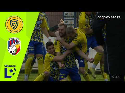 Chance Liga Highlights: FC Zlín - FC Viktoria Plzeň 3:0 (24. kolo)