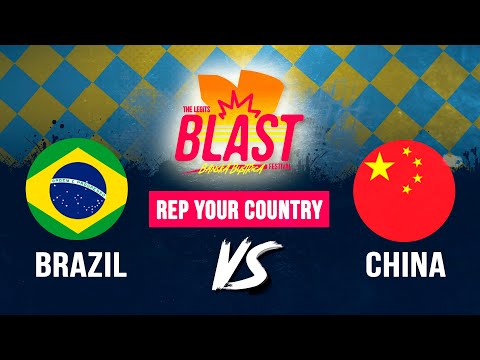 Brazil vs China I Top 8 Rep Your Country I The Legits Blast 2023