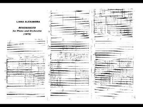 Liana Alexandra: Resonances for Piano and Orchestra (1974)