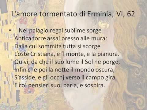 L’amore tormentato di Erminia, Gerusalemme liberata, Canto VI, ottave 59-68