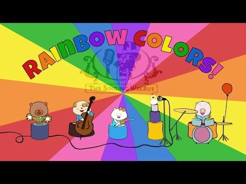 Rainbow Colors Song | Colors Song for Kids | The Singing Walrus