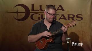 Video thumbnail for High Tide Tenor 8 String Ukulele with Preamp by Luna Ukes by Luna Guitars