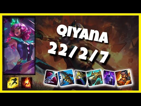 Qiyana vs Viktor NA Challenger MID (22/2/7) - v10.25