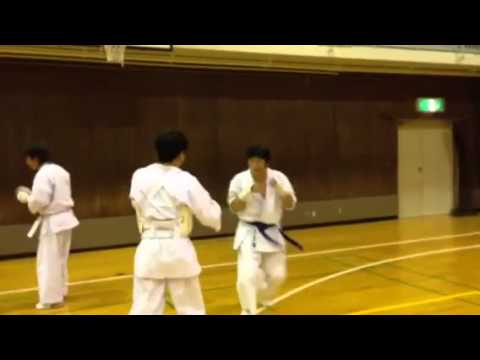 白帯中心のスパーリング