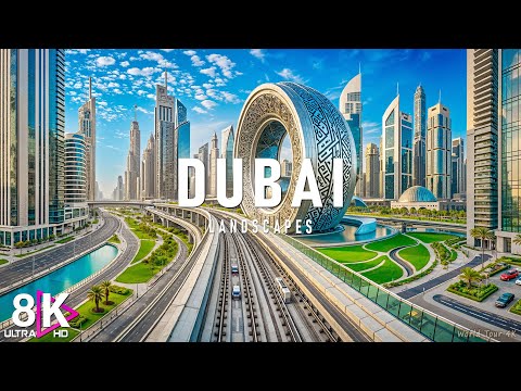 Dubai 8K – The Ultra Modern Oasis with Stunning Skylines & Luxurious Wonders | Relaxing Music