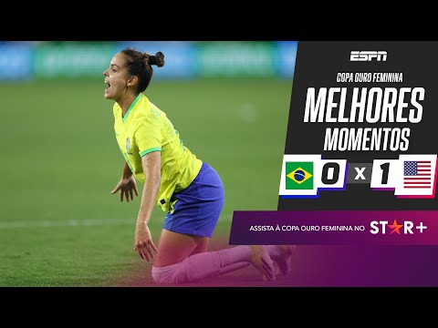 Gols e lances de Estados Unidos x Brasil