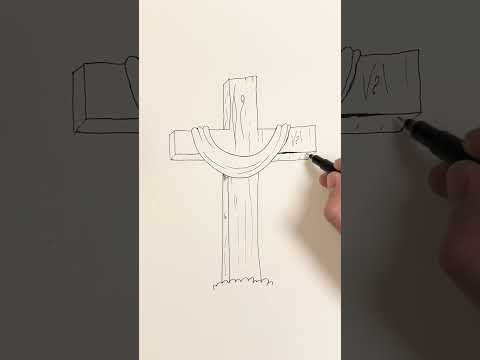 How to Draw a Simple Cross #drawing #cross #jesus