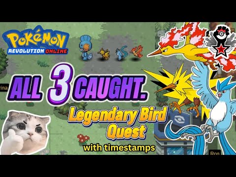 How to Catch All Legendary Birds in Pokemon Revolution Online! (Step-by-Step Quest Guide)
