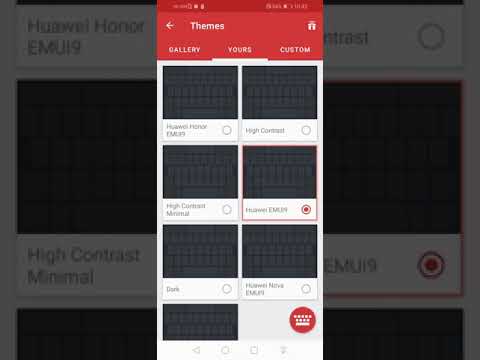 Huawei Y6 Prime 2019 Keyboard Dark Theme