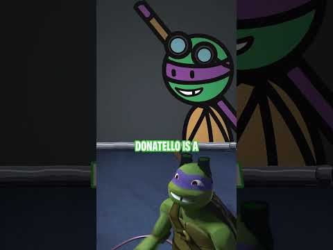 TMNT Theme Song… AS STICK FIGURES! 😱 | #shorts