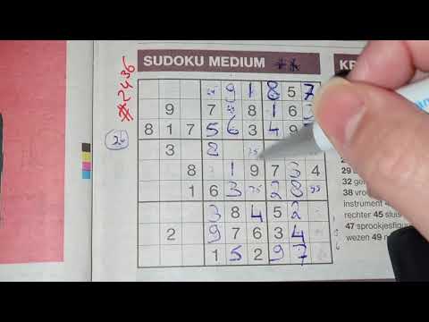 No one said it was difficult! (#2436) Medium Sudoku puzzle. 03-08-2021 (No Additional today)