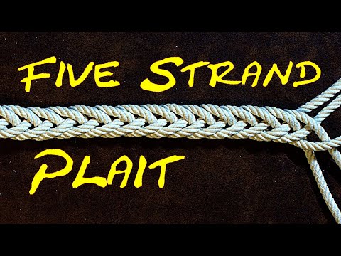 How to Tie a 5 Strand Plait (Flat)
