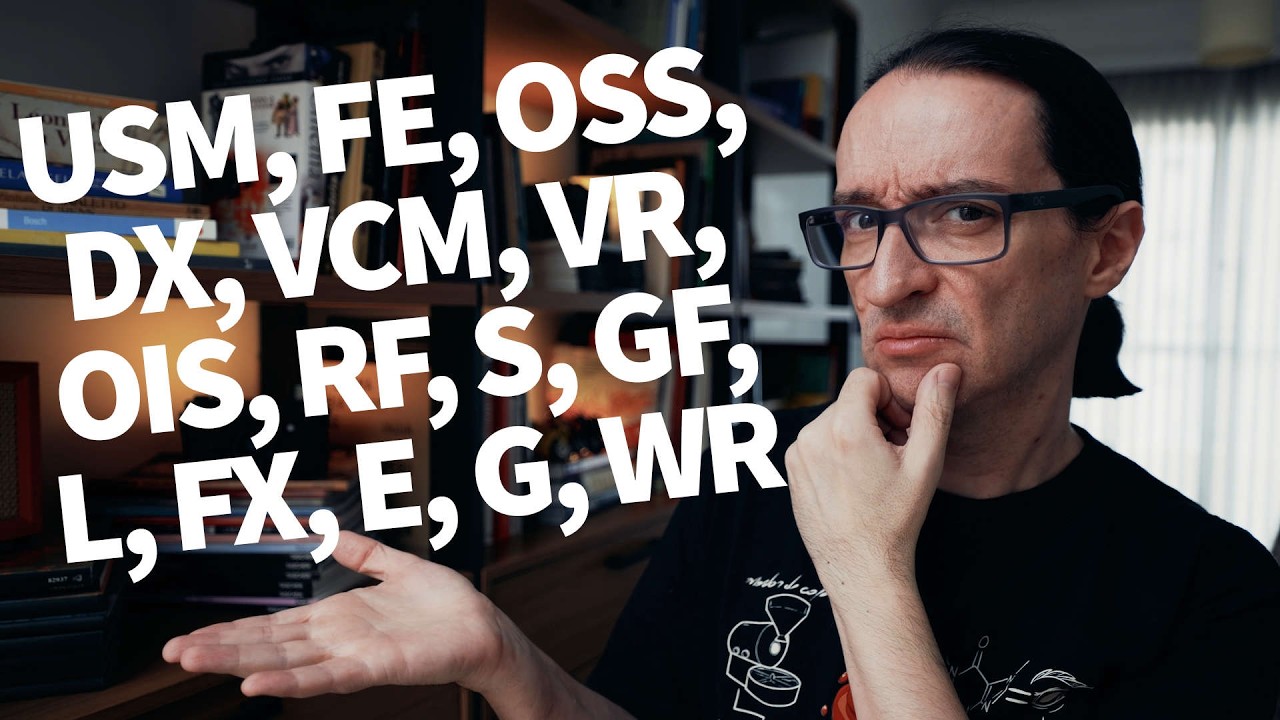 O que são essas letras todas nos nomes das lentes? Esse vídeo explica tudo o que você precisa saber!