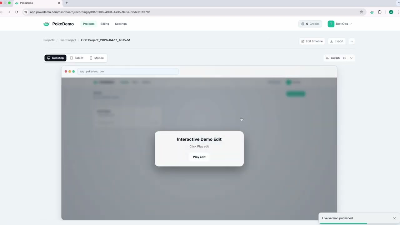 PokeDemo video preview