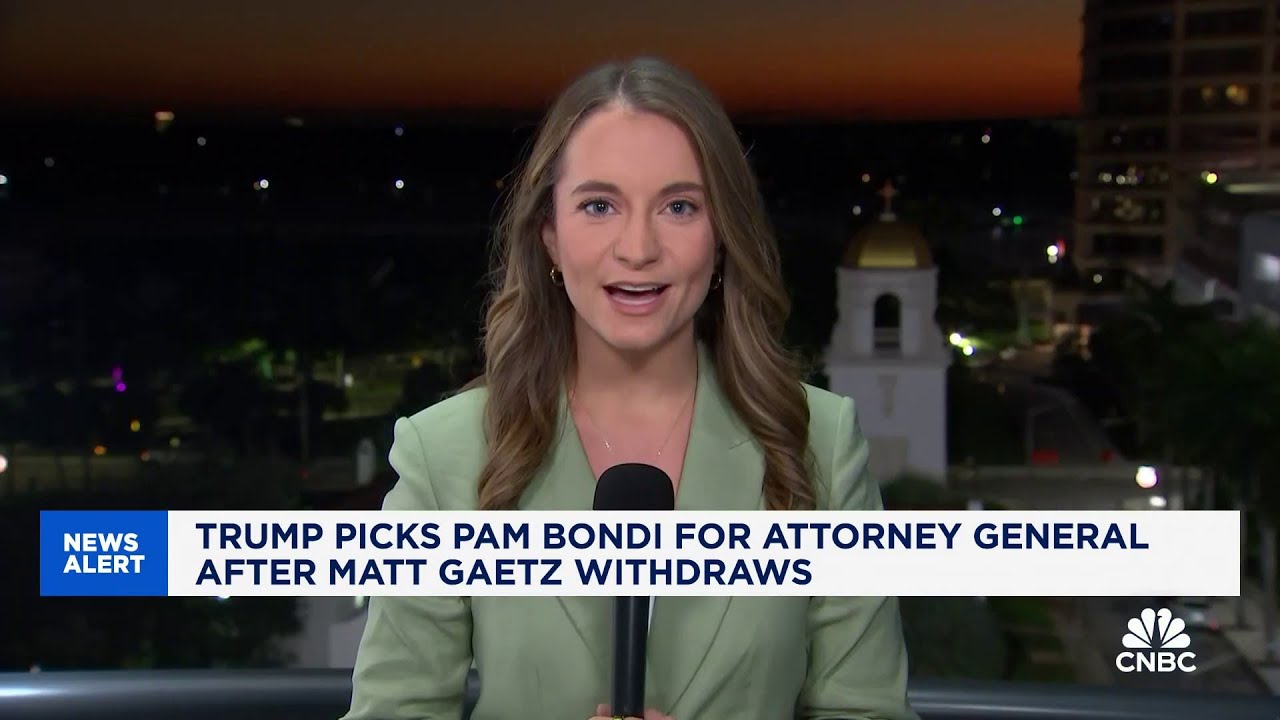 Trump picks Pam Bondi for Attorney General after Matt Gaetz withdraws