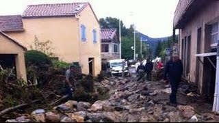 preview picture of video 'Villemagne l'argentière après la crue.'