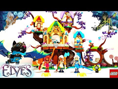 Lego Elves The Elvenstar Tree Bat Attack Building Review 41196