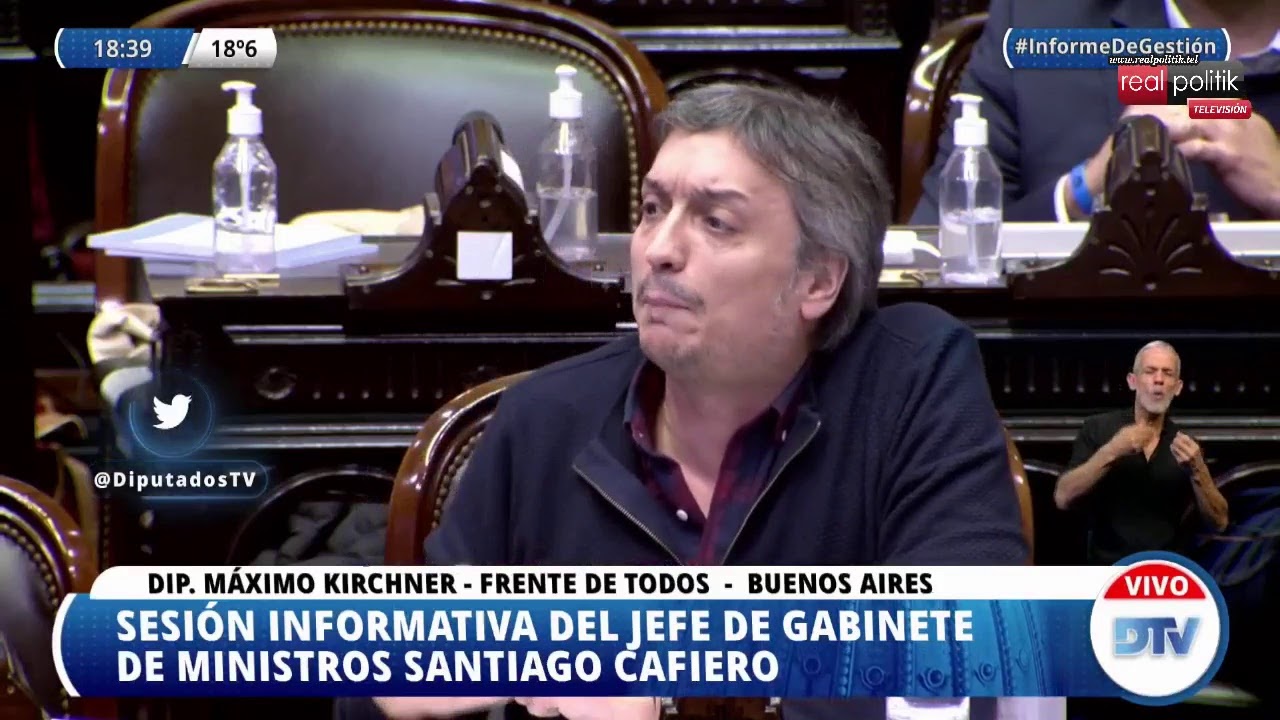 Santiago Cafiero expone el informe de gestión 2021 ante la Cámara de Diputados