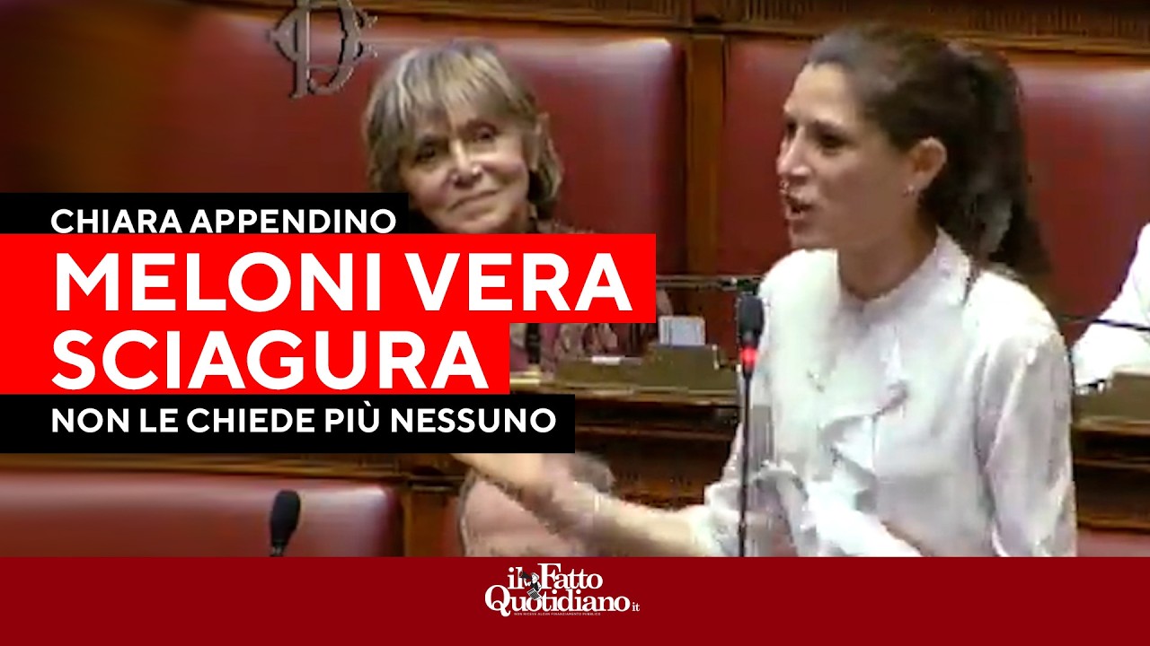 Appendino: "Meloni vera sciagura del paese, ne prenda atto, non le crede più nessuno"