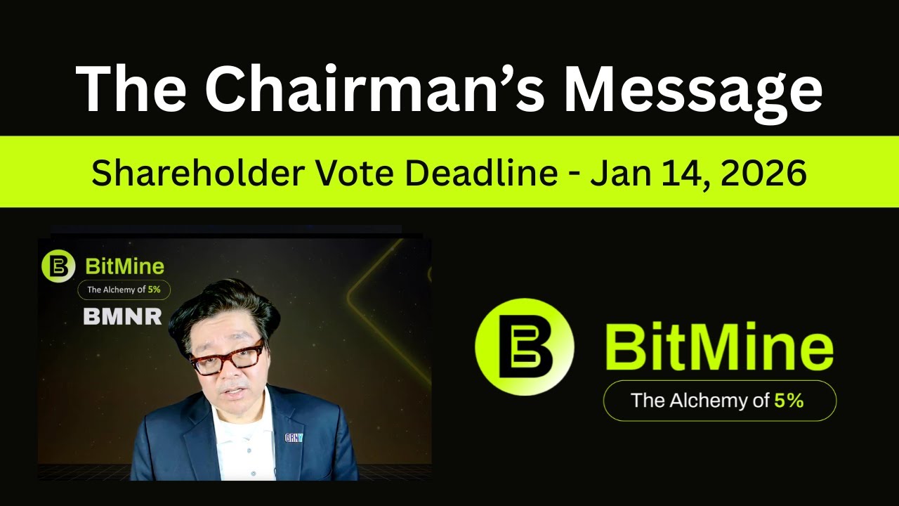 BitMine Chairman's Message - December 2025
