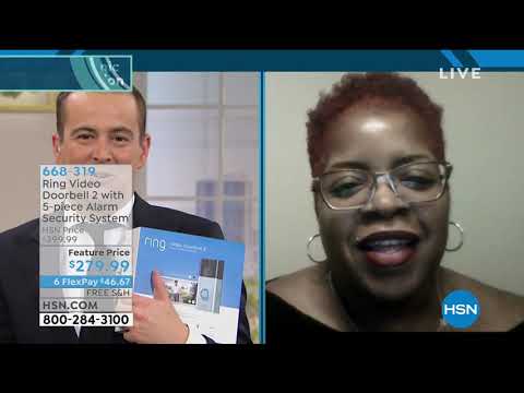 Ring Video Doorbell 2 with 5piece Alarm Security System