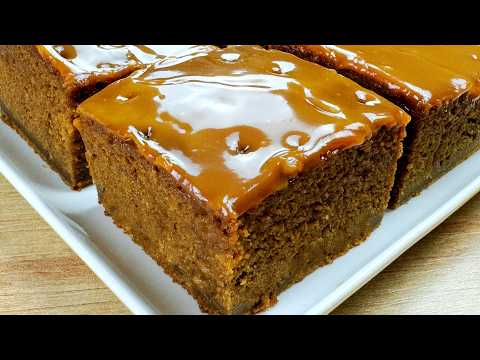 Easy Gingerbread Cake Recipe 🎄 Quick and Delicious! Caramel Ginger Cake