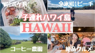【子連れハワイ】ハワイ島のNO1ビーチに絶品グルメなどマネして欲しいおすすめ観光🌺