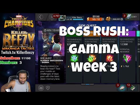 Boss Rush Week 3  l  Marvel Contest Of Champions