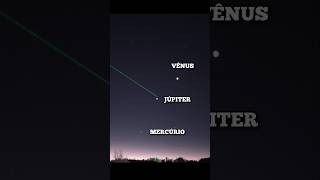 É possível ver 3 Planetas depois do pôr do Sol, Vênus, Júpiter e Mercúrio