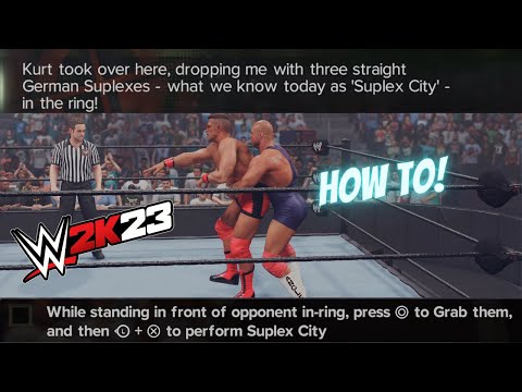 WWE 2K23 Show Case :  Kurt Angle 3 German Suplex to John Cena