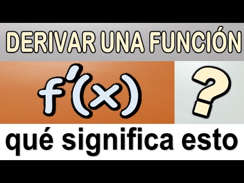 QUÉ ES DERIVAR. Explicación