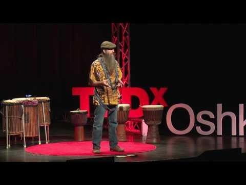 Drum Circles, Integrating Self and CommUninty | Robin Cardell | TEDxOshkosh
