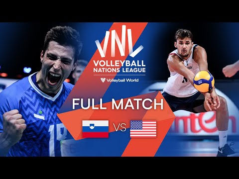 Волейбол SLO vs. USA — Full Match | Men's VNL 2021