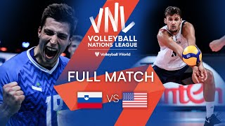 Волейбол SLO vs. USA — Full Match | Men's VNL 2021