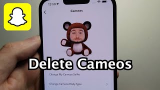 Snapchat How to Remove Cameos! (Quick)