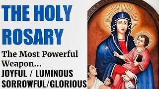 Holy Rosary Continuous Run - Joyful, Luminous, Sorrowful &amp; Glorious Mysteries, Healing, Deliverance