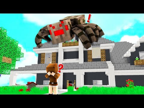 KIZ FAKİR'İN EVİNE MUTANT ÖRÜMCEK SALDIRDI! 😱 - Minecraft