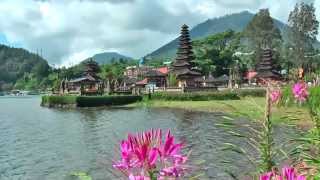 Pura Ulun Danu Bratan, is a major water temple on Bali in Lake Bratan, Indonesia