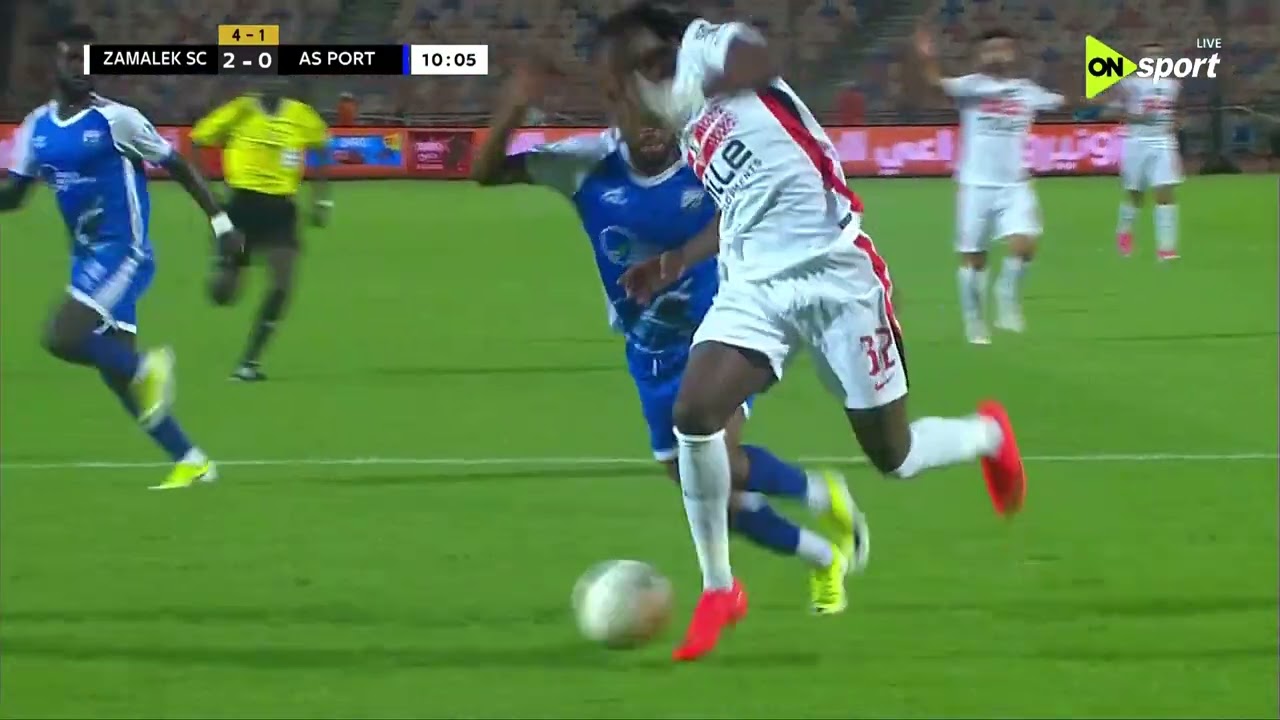 ملخص مباراة الزمالك وبورت (4-0) دوري ابطال افريقيا