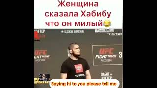 Download lagu When a girl calls Khabib Nurmagomedov sweetheart | Islam Makhachev reaction mp3
