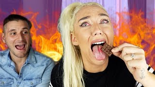 *EXTREME SPICY CHALLENGE! HOTTEST CHOCOLATE IN THE WORLD | NICOLE SKYES