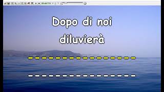 Lucio Battisti - Il Diluvio  (Karaoke  Devocalizzata)